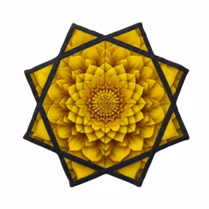Custom Designed UV Reactive Rotating Flow Star Handkerchief