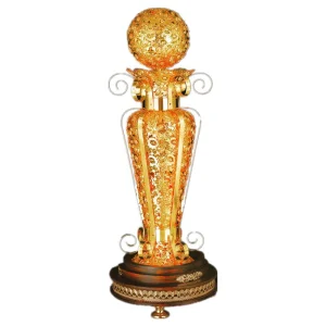 Jlf-309 Crystal Lotus Rotate Floor Lamp Buddha Lamp