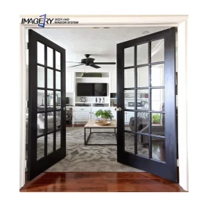 Customizable Sound Proof Aluminium French/Casement/Hinged Door Factory
