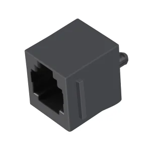 Side Entry Female Ethernet Socket Unshielded Vertical 6P4C RJ11 Connector Jack