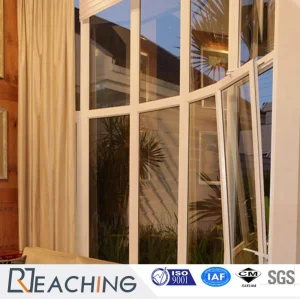 Building Material UPVC Profile Tilt Turn Window Fixed Glass Window with Insulated Glass
