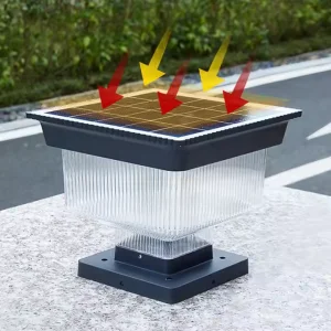 Aluminum Solar Pillar Gate Light