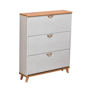 Wooden Shoe Cabinet Shoe Cupboard Nordic Morden Style for Living Room Entryway