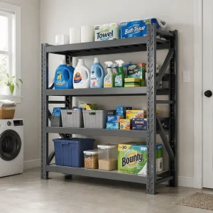 Shibang 500kg Adjustable Boltless Shelf 2000*600*2000mm 4 Layer Shelves Unit Metal Steel Warehouse Storage Rack