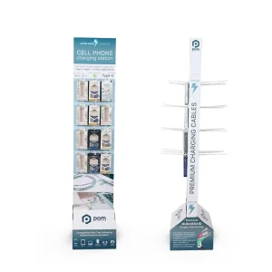 Two Sides Girl Accessories Hair Band Cardboard Hook Display Rack for Store Promotion