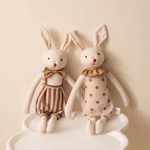 CPC Cute Long-Eared Rabbit Doll PP Cotton Eco-friendly Soft Plush Toy Babies Appeasing Sleeping Stuffed Animal Birthday Gift