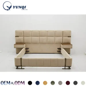 Cama de cuero moderna