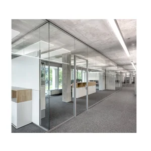 Acoustic Aluminum Glass Room Partition Wall Office Soundproof Glass Partition