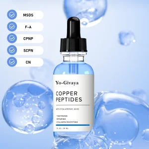 Copper Peptides Facial Serum OEM Manufacturer I Private Label GHK-Cu Anti-Aging Face Serum With Hyaluronic Acid Custom Formula