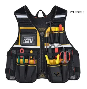 China High-Visibility Tool Vest with Multi-Pocket Storage Manufacturers, Exporters