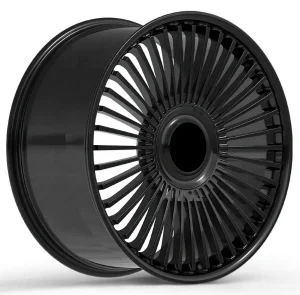 1 Piece Monoblock Wheels Black Finished Multi Spoke Custom Forged Car Wheel Rim 5X120 5X112 5X114.3 Centerlock Alloy Wheel Rim
