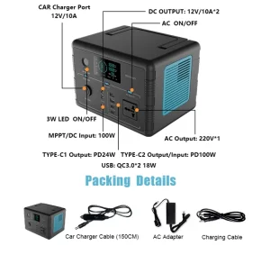 500W محطة طاقة محمولة