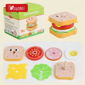 Wooden Sandwich Stacking Toy