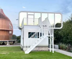 Two Floors Apple Cabin Capsule Luxirous Modular Home