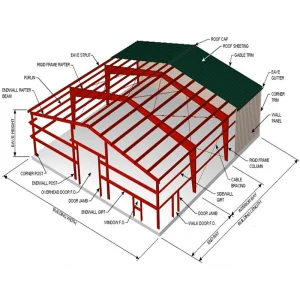 Commercial Prefabricated Light Steel Structure Building with Welding & Cutting Services Customizable Size 50-70 Year Life Span