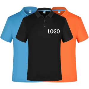 Wholesale Workwear Polo T-shirt Customized logo Men's Quick Drying Polo Shirts Solid Color Blank Plus Size Polo Shirt for Men