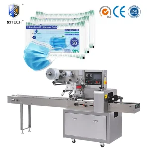 New Product Automatic Medical Surgical Mask Form Fill Seal Wrapping Flow Packaging Packing Filling Sealing Machine Manufacturer