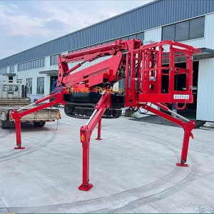 Hot Sale Mini Electric 12m-30m Boom Lift Factory Direct Truck Mounted Tracked Crawler for Cross Country for Rough Terrain