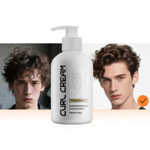 Private Label Barber Men Natural Curl Styling Control Cream