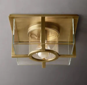 Modern Glass Semi-Flush Mount