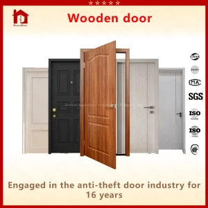 Modern Interior &amp; Entrance Wooden Door, Elegant Engineered Wood/Composite Design, Security Swing/Sliding Option
