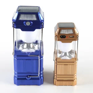 Yichen Solar or AC Rechargeable LED Camping Light with Colored Light