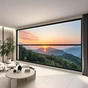 Modern Smart UPVC Sliding Window Energy Saving Soundproof for Commercial Construction Projects