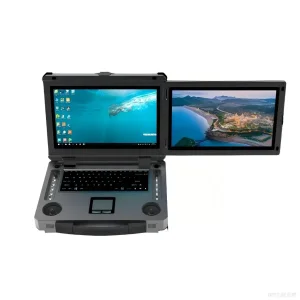 Stable Communication System Agr Dual-Screen Uav Ground Station 15.6-Inch Touch Displays 20 Channels Portable Controller