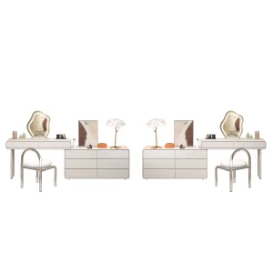 Fashion Modern White Bedroom Wooden Vanity Desk