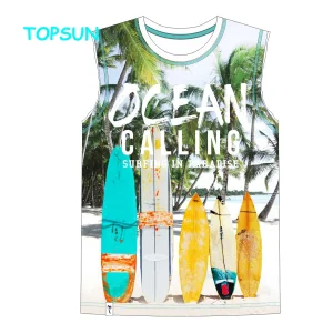 100% Camiseta sin mangas transpirable