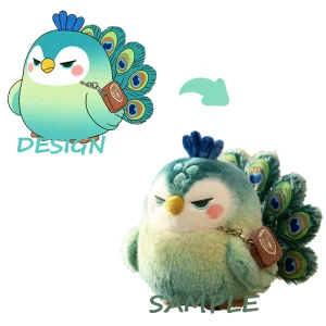 Custom Plush Keychain Design Free Modification