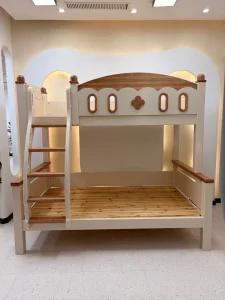 Colorful Solid Wood Bunk Bed