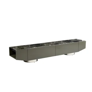 New Modern Stainless Steel Top Minimalist TV Stand