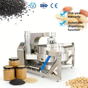 Industrial Heating Cooking Boiler Machine Tomato Paste Coconut Sugar Mixing Pot Jacketed Kettle for Peanut Butter Making Machine