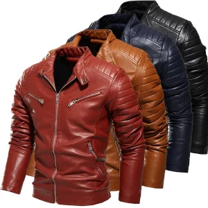 PU Leather Bomber