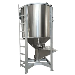 Fish Feed Mixer Machine Plastic Color Silo Vertical Particle Mixer