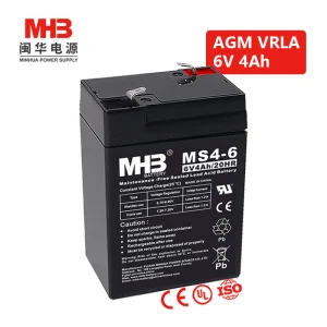 Mhb Ms4-6 Batterie 6V 4ah 20hr Rechargeable Seal Lead Acid Battery for Medical Equipment