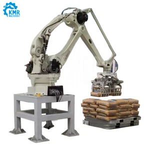 Robot Palletizing System Robotic Palletizer for Boxes/Cartons/Case/Bags Pallet Stacker Wrapping Machines Stainless Steel Food