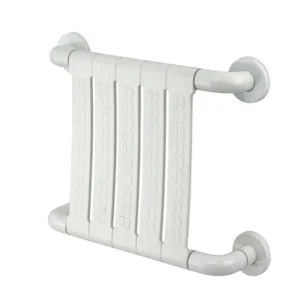 Ergonomic White Toilet Back Support with Grip Technology