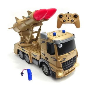 1:24 Scale Military Army Truck RC 2.4GHz 10CH Electric 30M Range Tracked Off-Road Toy with Li-ion Battery Ready-to-Go