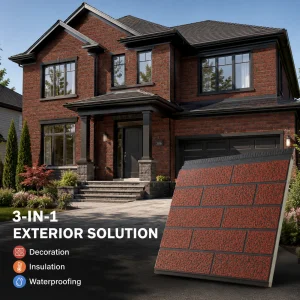 Modern Metal Carved PU Sandwich Panel