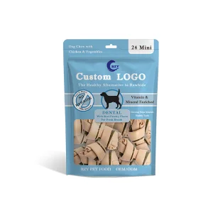 Rawhide Free Mini Bone with Real Parsley 14oz (397g) Pouch Dog Treats