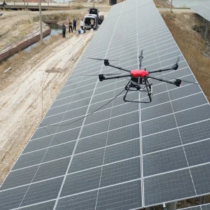 Dron autónomo de limpieza a presión con sistema de agua de alta presión para limpieza exterior