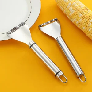 Stainless Steel Manual Vegetable Peel Remover Cutter Corn Shaver Peeler for Kitchen
