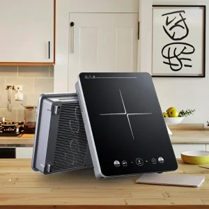 Hotel-Grade Stainless Steel Plastic Housing Electric Induction Cooktop Touch Control Ceramic Panel Fry Hotpot Waterproof Single