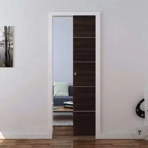 Bedroom Cavity Privacy Wooden Pocket Sliding Doors Lock Pocket Door Slide System for Houses