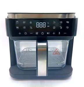 New Arrival Visual Glass Healthy Smart LED Digital Control Electric Multi-function 5.5L Air Fryer