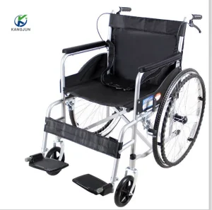 Foldable Backrest and Handle Brakes with Rehabilitation Medical Wheelchair