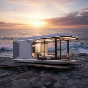 Safe Space Capsule House Factory Modular Home Container House Smart Modular Price Steel Structure Mobile Building Hotel Prefab Cabin Housing