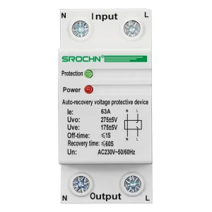 Wholesale 63A2P Overvoltage Automatic Reset Overvoltage and Undervoltage Protector